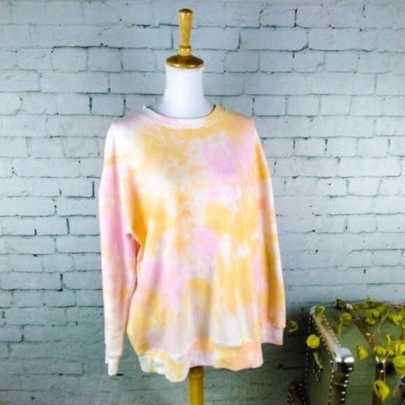 Wildfox Cotton Candy Wash Tie Dye Sweatshirt Small - Picture 1 of 8